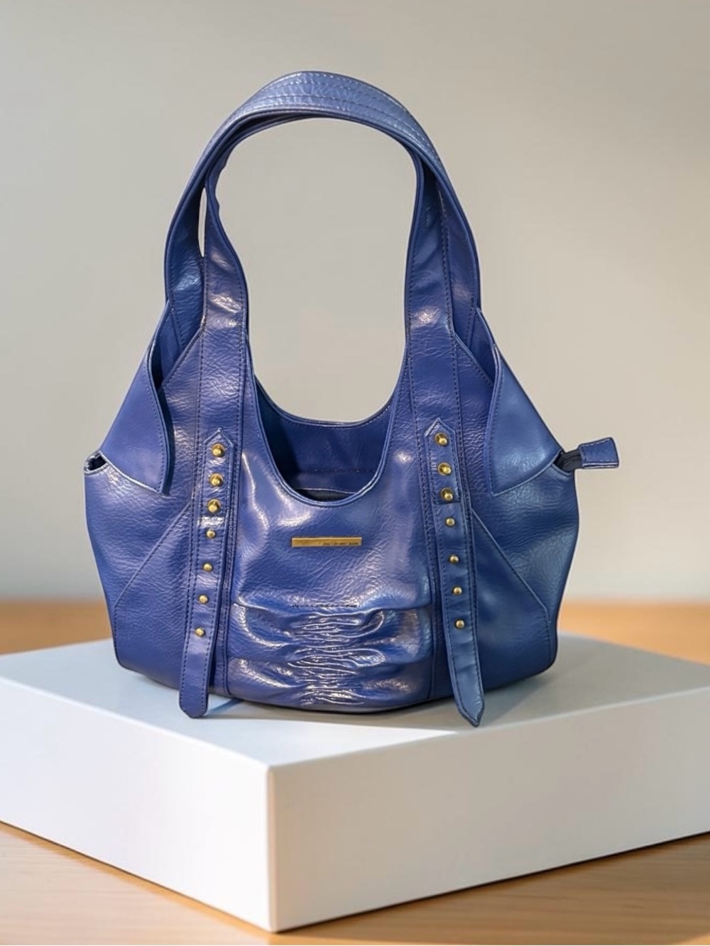 Matt & Nat Blue Studded Shoulder Bag